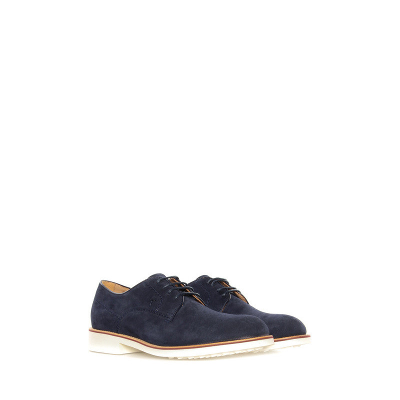 Lace up shoes Tods dark blue